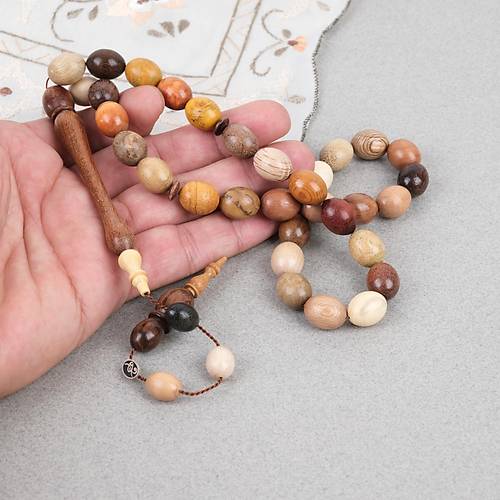 Kar���k A�a� Usta ��i �mzal� 33l� ve 99lu Beyzi Kesim Tesbih Seti