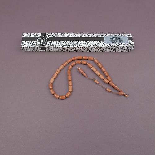 Pembe Fildi�i A�ac� Pink Ivory Kaps�l Kesim 7x11.5mm Tesbih Mehmet Erbabacan �mzal�