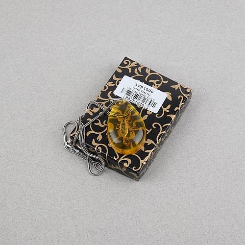 Akrep Fosilli G�m�� Zincirli Kolye