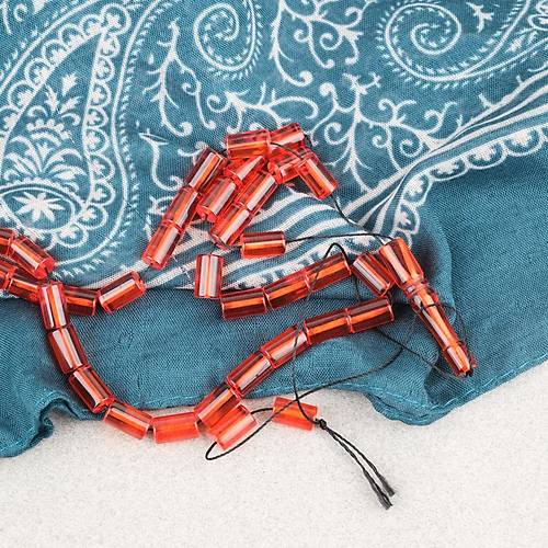 S�kma Kehribar Kesme Kesim 6x10mm Tesbih P�sk�ls�z