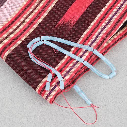 U�ak Cam� Kesme Kesim 4x8mm Tesbih -Turkuaz