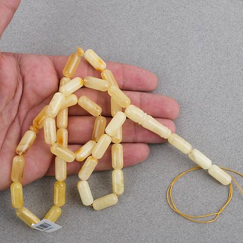 Kaya Damla Kehribar -Balt�k Arpa Kesim 7x16mm Tesbih