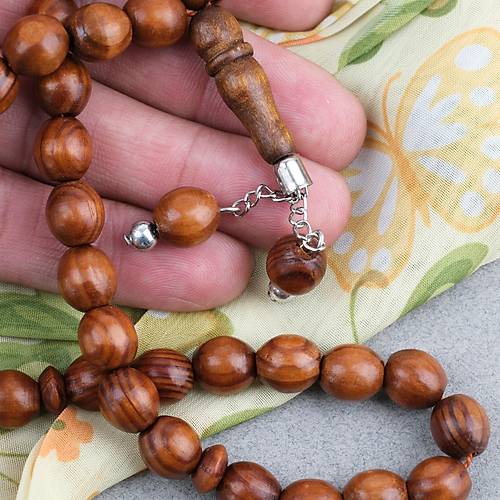 �am A�ac� K�re Kesim 10mm Tesbih Koyu Kahverengi