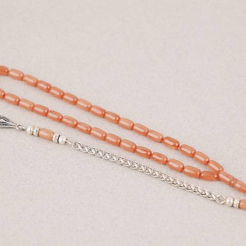 S�kma Kehribar Bilek Boy Kaps�l Kesim 4x7mm Sallama Tesbih