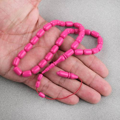 Katalin Eski Bowling Topu Obje Kaps�l Kesim 7x11mm Tebih - Magenta