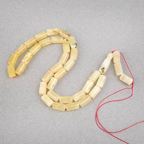 Rus Kaya Damla Kehribar Kesme Kesim 8.5x16mm Tesbih