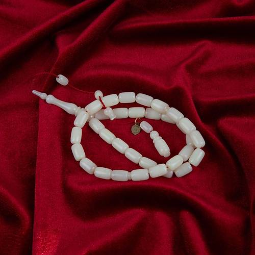 Katalin Beyzi Kesim 7x11 mm Tesbih - Beyaz