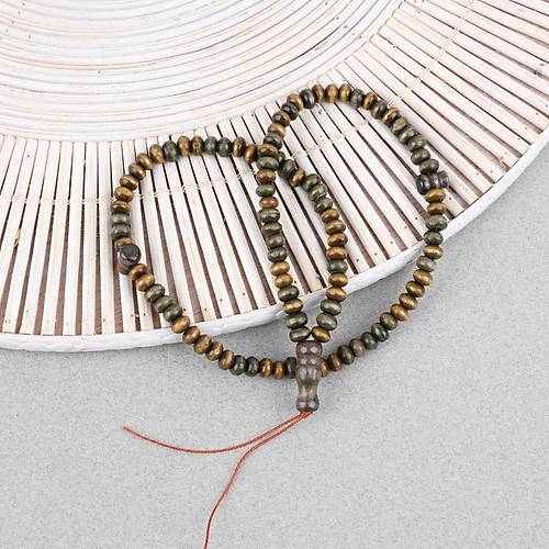 �im�ir A�ac� Renkli Vernikli 99luk Tekerlek Kesim 6x4mm Tesbih