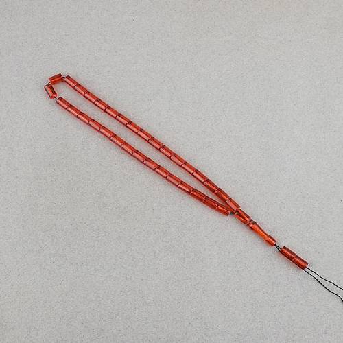 S�kma Kehribar Kesme Kesim 6x10mm Tesbih P�sk�ls�z