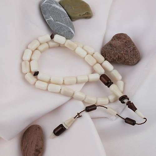 Nar��l  Usta ��i �mzal� Halkal� �mame Kaps�l Kesim 7x11mm Tesbih