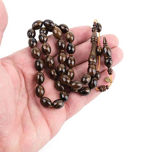 Kadim Katalin Eski Baston Sap Obje Beyzi Kesim 8.5x12mm Tesbih