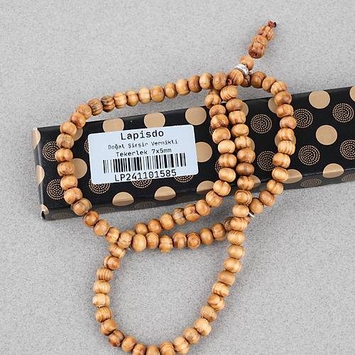 �im�ir A�ac� Vernikli 99luk Tekerlek Kesim 7x5mm Tesbih