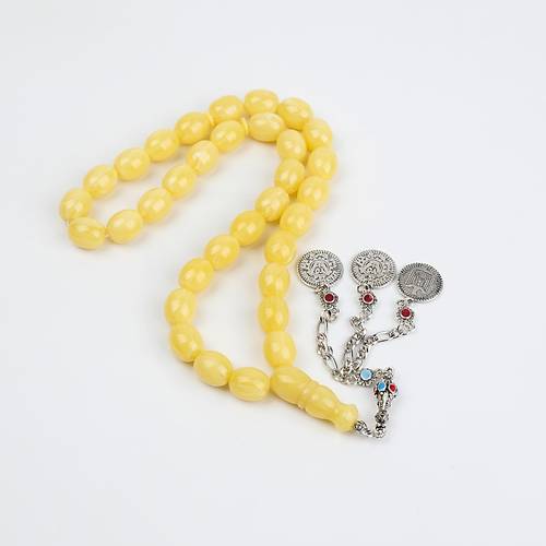 Beyrut Damla Alpaka P�sk�l Tombul Beyzi Kesim 13x16mm Tesbih