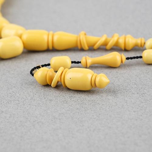 Kadim Katalin Eski Mahjong Ta�� Obje D�nem Usta ��i �mzal� Kaps�l kesim 8.5x11.5mm Tesbih