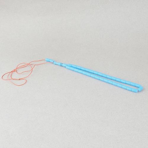U�ak Cam� Kesme Kesim 6x10mm Tesbih P�sk�ls�z A��k Mavi