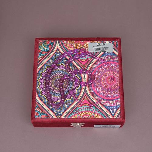 �brahim Atasever Usta ��i �mzal� Alman Katalin Kaps�l Kesim 9x11.5mm Tesbih - Mor