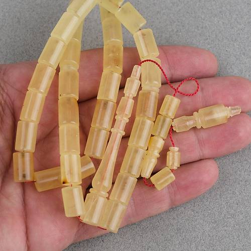 Rus Tek Kaya Damla Usta i Kesme Kesim 8x12mm Tesbih