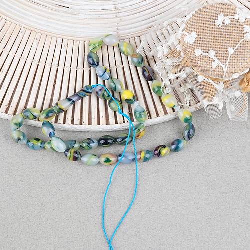 Arizona Katalin Beyzi Kesim 8x12mm Tesbih (P�sk�ls�z) - Ye�il