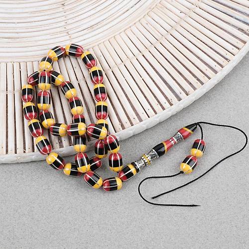 Erzurum Oltu 925A Gm leme Nakka mame Usta i mzal Kapsl Kesim 7.5x11mm Tesbih