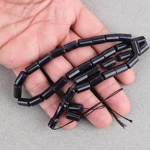 S�kma Kehribar Kesme Kesim 7x11mm Tesbih