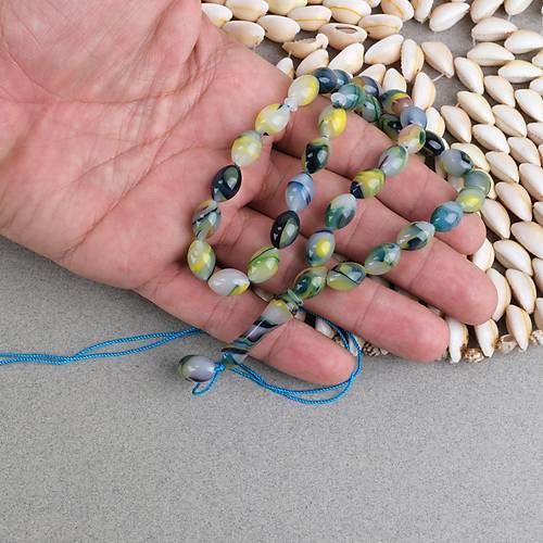 Arizona Katalin Beyzi Kesim 8x12mm Tesbih (P�sk�ls�z) - Ye�il