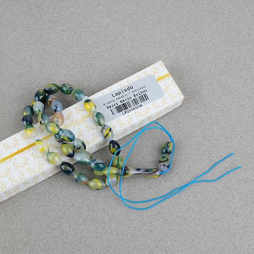 Arizona Katalin Beyzi Kesim 8x12mm Tesbih (P�sk�ls�z) - Ye�il