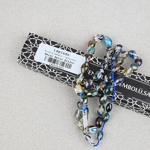 Arizona Katalin Sistemli Beyzi Kesim 8x12mm Tesbih