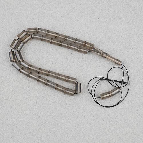 S�kma Kehribar Kesme Kesim 7x11mm Tesbih - Sar�