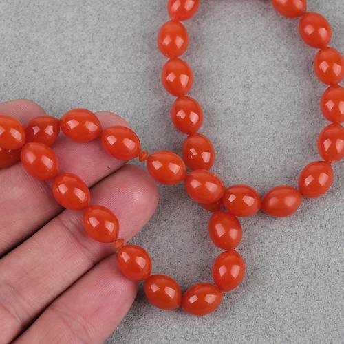 Kadim Katalin Eski amdan Obje Beyzi Kesim 8x10.5mm Tesbih