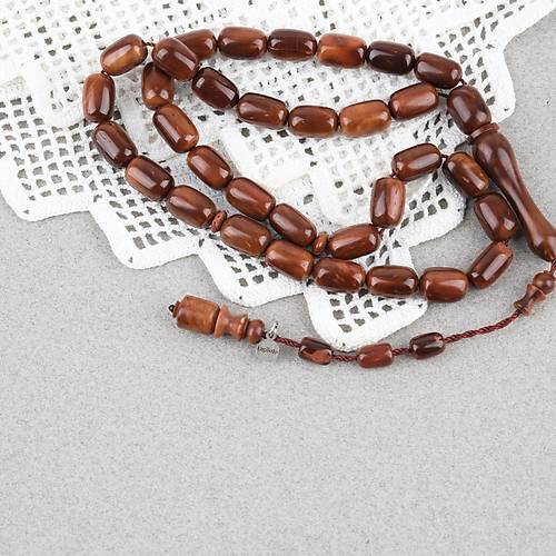 Kuka Ger�ek Do�al Lapisdo �mzal� S�l�n �mame Kaps�l Kesim 8x12mm Tesbih