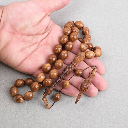 Kuka Usta ��i �mzal� �zel El ��i Oyma �mame ve Hitame Beyzi Kesim 11x15mm Tesbih