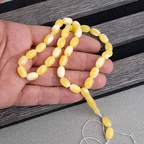 Beyrut Damla Yumurta Kesim 7x11mm Tesbih -P�ks�ls�z