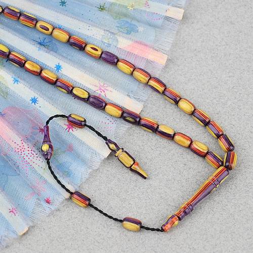 Kafur A�ac� Bilekboy Kaps�l Kesim 4.5x7.5mm Tesbih Sar�-Mor