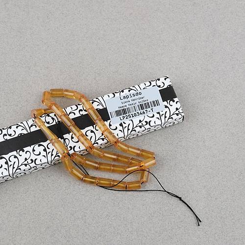 S�kma Kehribar Kesme Kesim 6x10mm Tesbih P�sk�ls�z