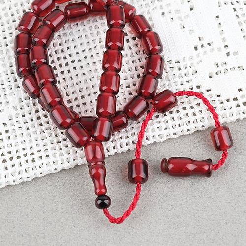 Ate� Kehribar Kaps�l Kesim 9x11mm Tesbih