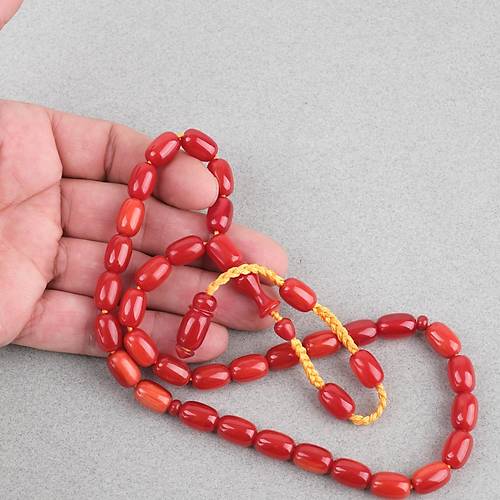 S�kma Kehribar Kaps�l Kesim 8x12mm Tesbih