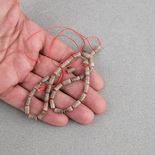 U�ak Cam� Kesme Kesim 4x8mm Tesbih - S�tl� Kahve