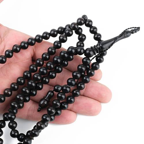 Abanoz Aac 99luk Kre Kesim 8mm Namaz Tesbihi