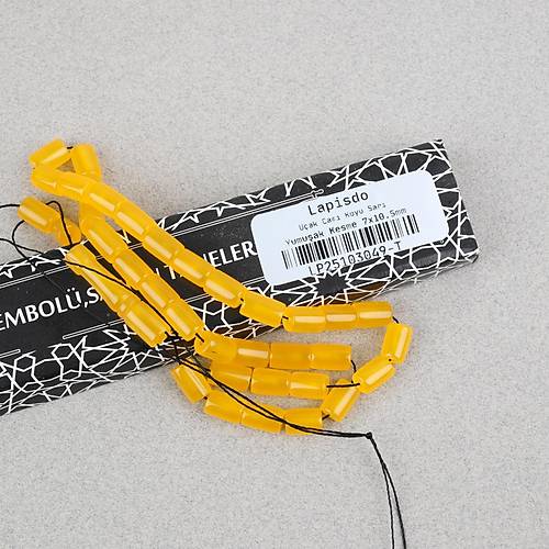 U�ak Cam� Kesme Kesim 7x10.5mm Tesbih -Koyu Sar�