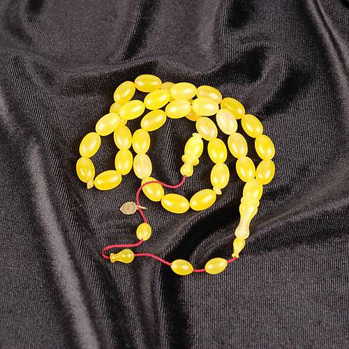 Katalin Beyzi Kesim 7.5x12mm Tesbih -Sar