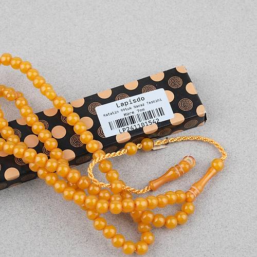 Katalin Usta ��i �mzal� 99luk Namaz Tesbih K�re Kesim 7mm Tesbih - Kay�s�