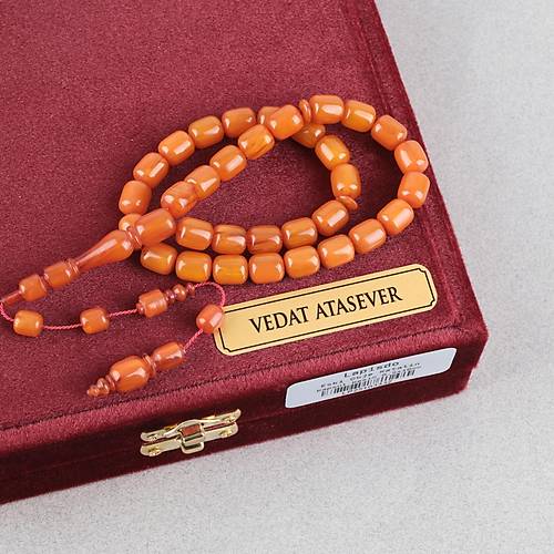 Kadim Katalin Eski Obje Usta ��i Kaps�l Kesim 8.5x10mm Tesbih