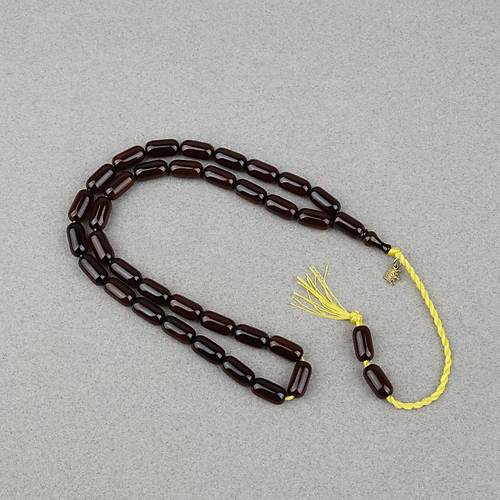 Omari S�kma Kehribar Kaps�l Kesim Oturtma �mameli Sistemli 7.5x14mm Tesbih