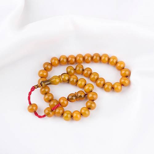 S�kma Kehribar Dik Damar Bilek Boy Tekerlek Kesim 11x8.5mm