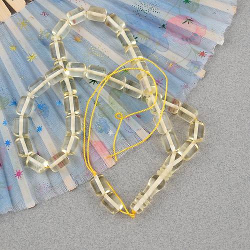 Su Damlas� Damla Kehribar Kaps�l Kesim 8x11mm Tesbih - P�sk�ls�z