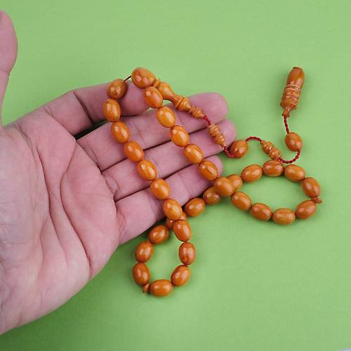 Katalin ubuk Dinlenmi Usta i Sikkeli Beyzi Kesim 8x11mm Tesbih -Hareli Kays