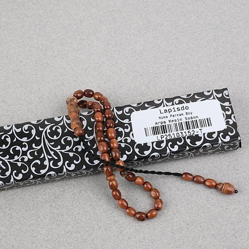 Kuka Original Do�al Parmak Boy Arpa Kesim 5x6mm Tesbih