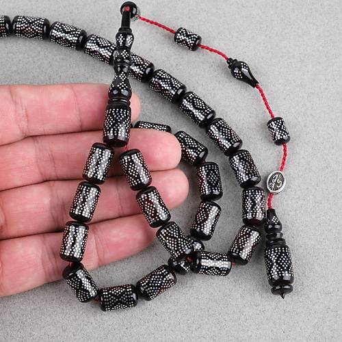 Kuka Usta i mzal 925Ayar Gm akml Kapsl Kesim 9x15mm Tesbih