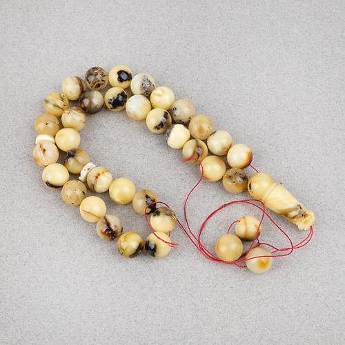 Damla Kehribar K�re Kesim 10.5mm Tesbih