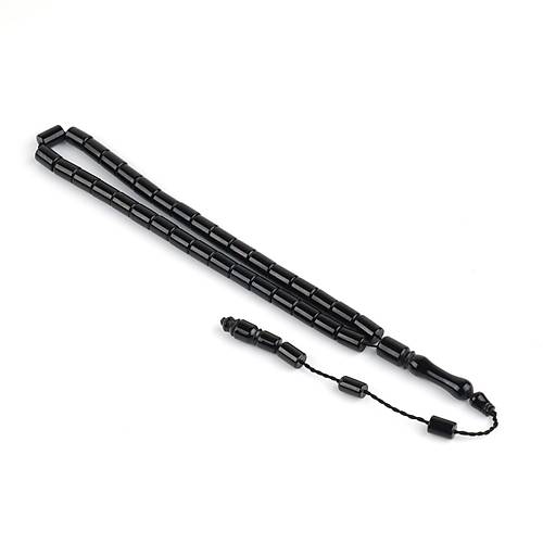 Erzurum Oltu Yumu�ak Kesme Kesim 6.5x9.5mm Tesbih
